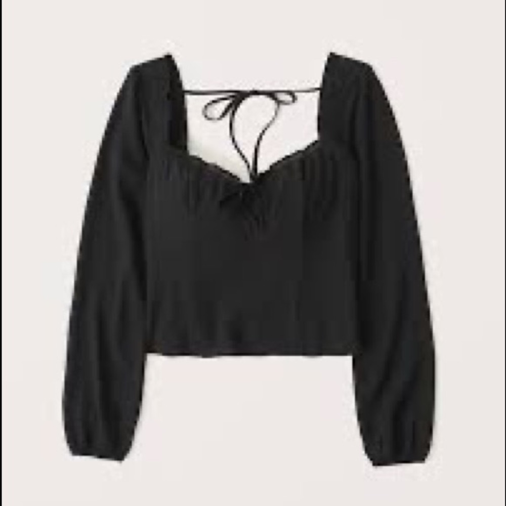 Abercrombie Long-Sleeve Sweetheart Top